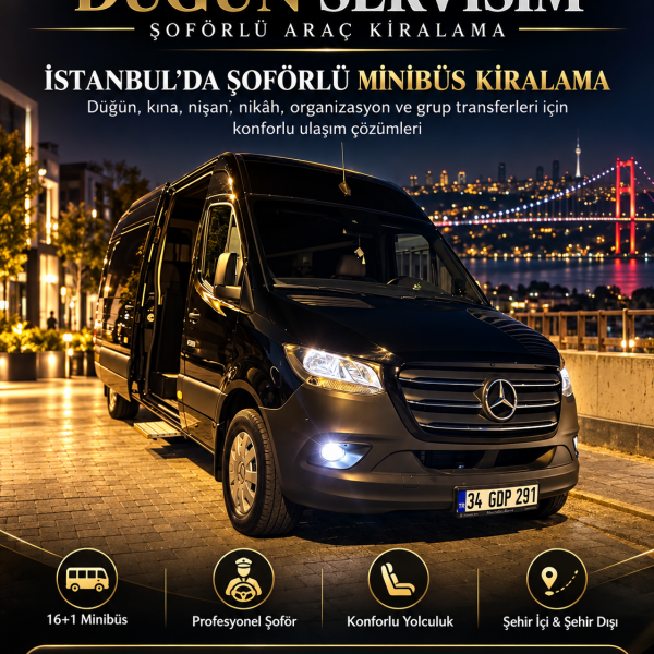 Düğün Servisi Kirala - Özel Günler için Servis, Minibüs, Otobüs Kiralama