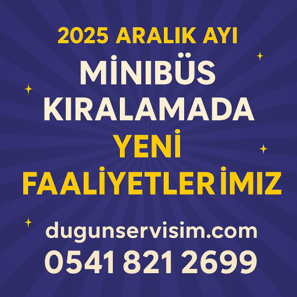 Düğün Servisi Kirala - Özel Günler için Servis, Minibüs, Otobüs Kiralama